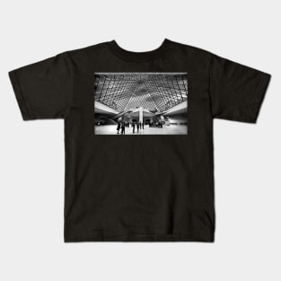 Under the Glass Pyramid of the Louvre Kids T-Shirt